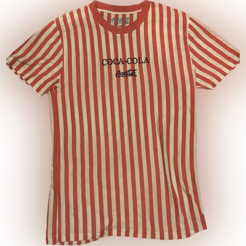 Striped Coca-Cola Men’s T-Shirt
